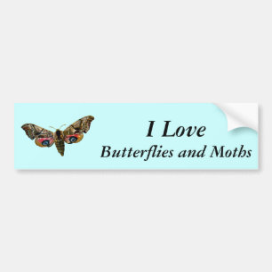 Adesivo Para Carro Smerinthus ocellata - Olhos Hawk-Moth - Imagem a c