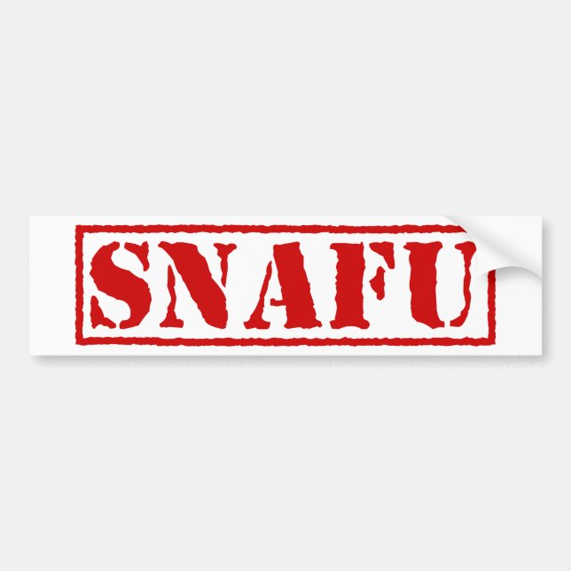 ADESIVO PARA CARRO SNAFU (Frente)