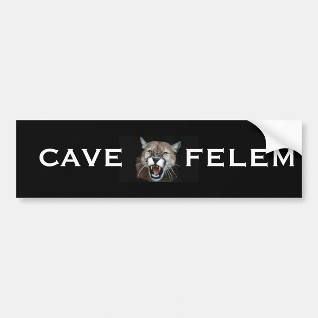 Adesivo Para Carro Snarl do puma, CAVERNA FELEM (Frente)