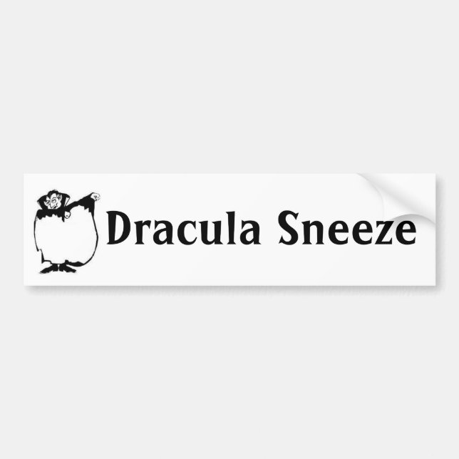 Adesivo Para Carro Sneeze de Dracula (Frente)