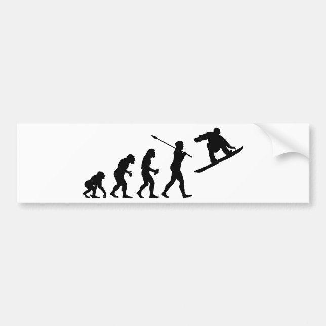 Adesivo Para Carro Snowboarder (Frente)