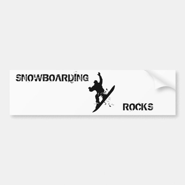 Adesivo Para Carro Snowboarder (Frente)