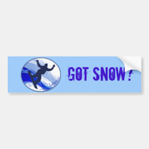 Adesivo Para Carro Snowboarding & flocos de neve