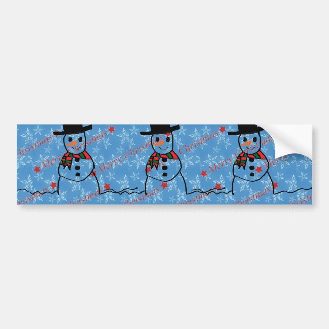 Adesivo Para Carro Snowman (Frente)