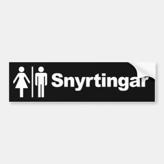 Adesivo Para Carro Snyrtingar Bumper Sticker