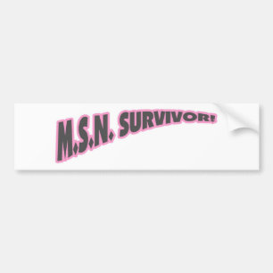 Adesivo Para Carro Sobrevivente de MSN no rosa
