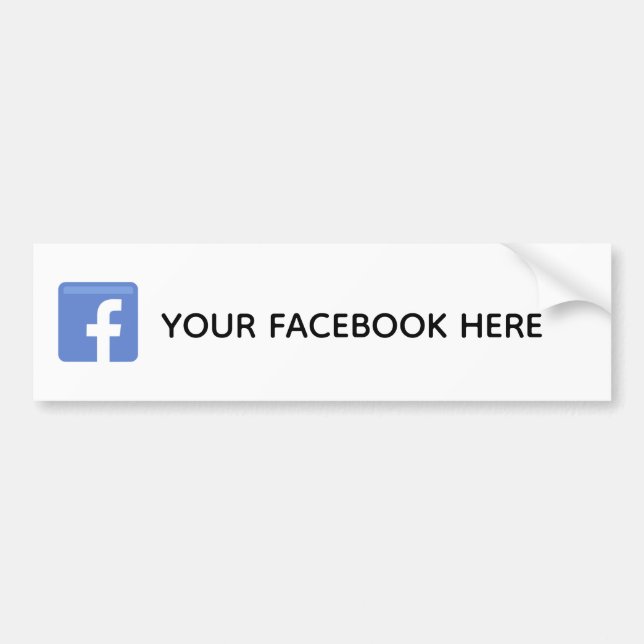 Adesivo Para Carro Social media bumper sticker (Frente)