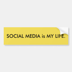Adesivo Para Carro Social Media Quote Bumper Sticker