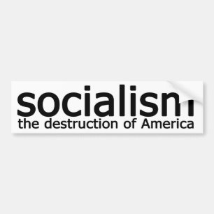 Adesivo Para Carro Socialismo - a destruição de América