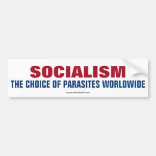 Adesivo Para Carro Socialismo a escolha dos parasita no mundo inteiro