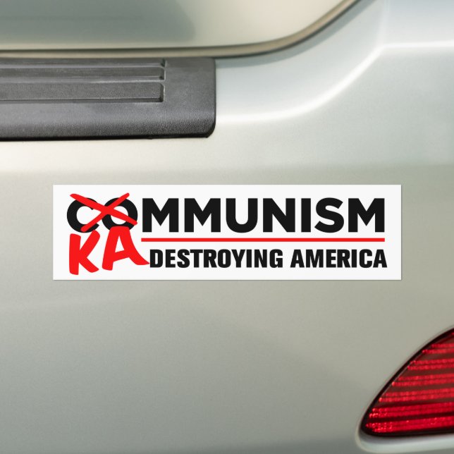 Adesivo Para Carro Socialismo Anti-Kamala Destruindo o Kammunismo Ame (No carro)