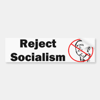 Adesivo Para Carro Socialismo Bumpersticker da rejeição