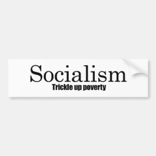 Adesivo Para Carro Socialismo - gotejamento acima da pobreza