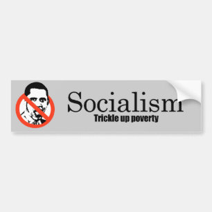 Adesivo Para Carro Socialismo - gotejamento acima da pobreza