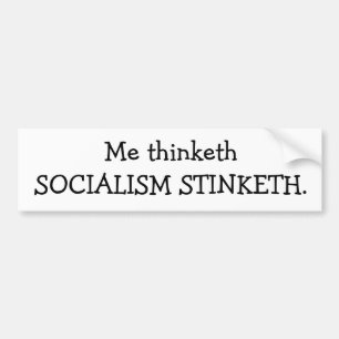 ADESIVO PARA CARRO SOCIALISMO STINKETH
