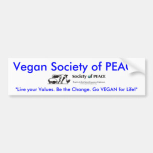 Adesivo Para Carro Sociedade do Vegan do autocolante no vidro
