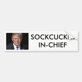 Adesivo Para Carro "SockCucker" no trunfo principal de anti-Donald