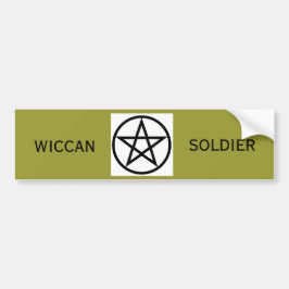 Adesivo Para Carro Soldado Bumpersticker de Wiccan