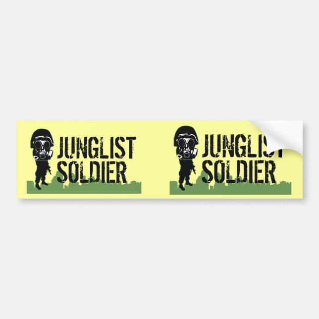 Adesivo Para Carro Soldado de Junglist (Frente)