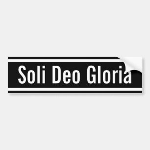 Adesivo Para Carro Soli Deo Gloria