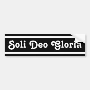 Adesivo Para Carro Soli Deo Gloria