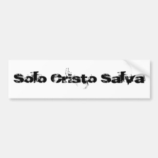 Adesivo Para Carro Solo Cristo Salva