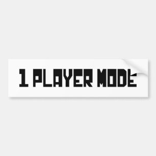 Adesivo Para Carro Solteiro / Modo do One Player