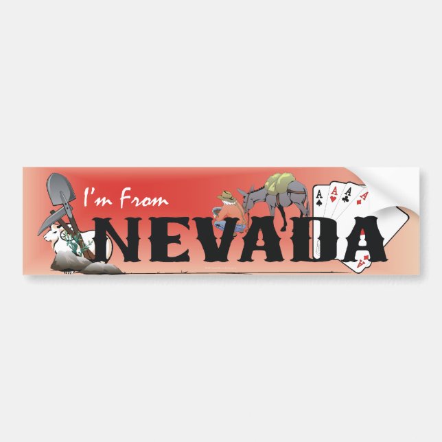 Adesivo Para Carro Sou de Nevada (Frente)