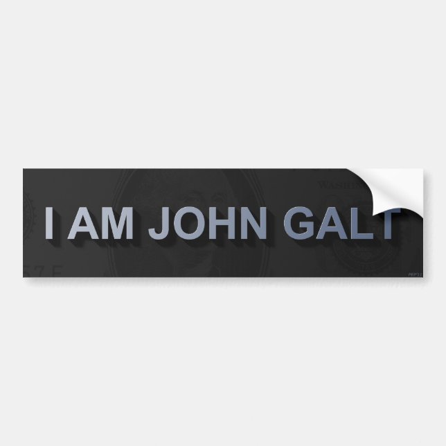 Adesivo Para Carro Sou John Galt (Frente)