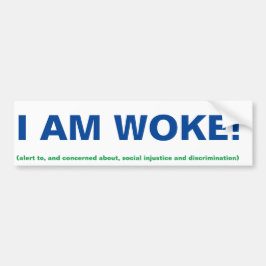 Adesivo Para Carro Sou Woke Bumper Sticker