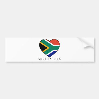 Adesivo Para Carro South Africa Heart with black SOUTH AFRICA