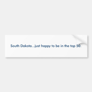 Adesivo Para Carro South Dakota… apenas feliz estar nos 50.