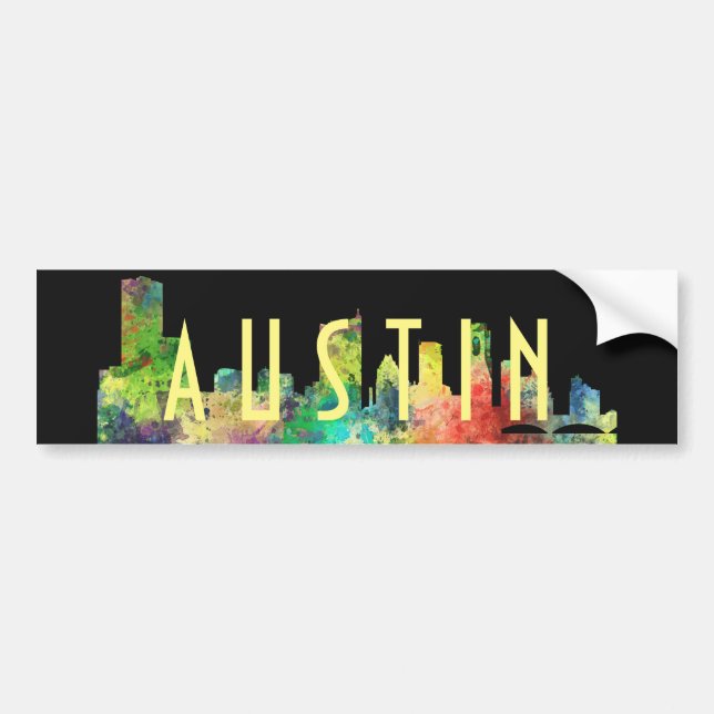ADESIVO PARA CARRO SP DA SKYLINE DE AUSTIN TEXAS - (Frente)