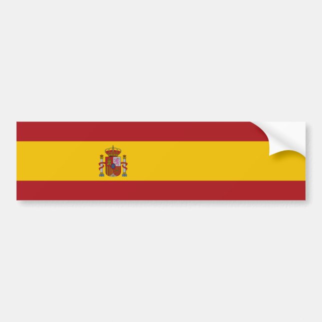 Adesivo Para Carro Spain Flag (Frente)