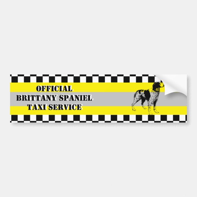 Adesivo Para Carro Spaniel de Brittany (Frente)