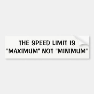 Adesivo Para Carro Speeders - o limite de velocidade é nao mínimo