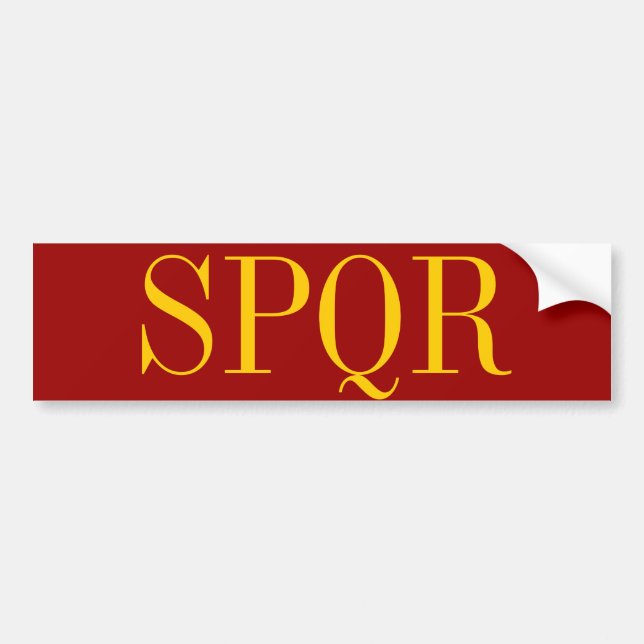ADESIVO PARA CARRO SPQR (Frente)