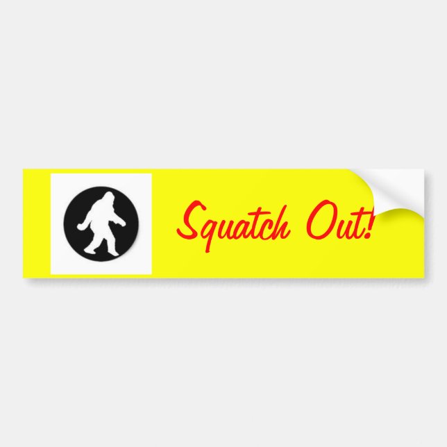 Adesivo Para Carro squatch.png, Squatch para fora! (Frente)