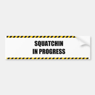 Adesivo Para Carro Squatchin em andamento