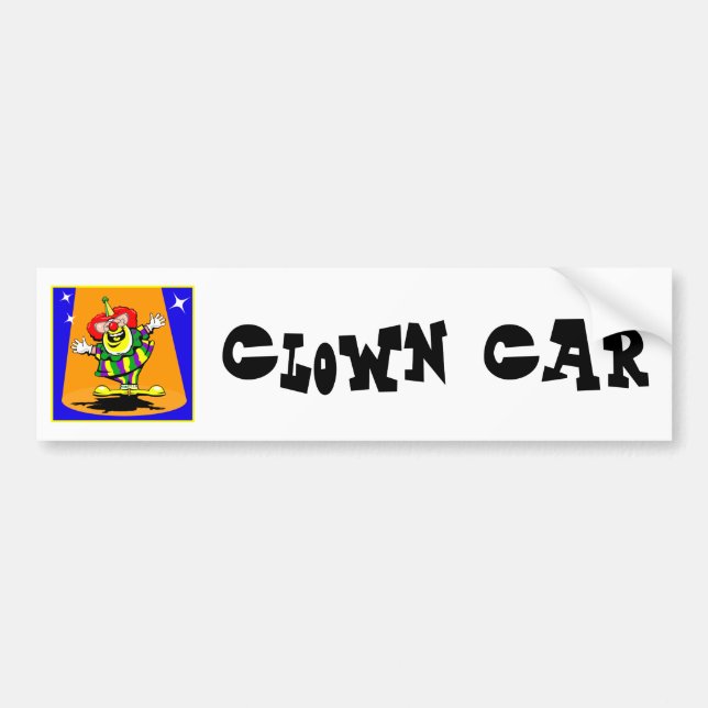 Adesivo Para Carro Sr. Feliz Palhaço (Frente)