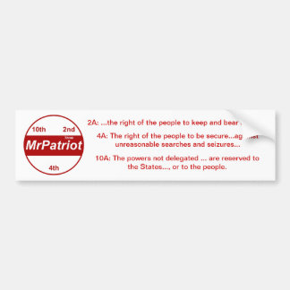Adesivo Para Carro Sr. Patriota, o bumpersticker