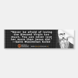 Adesivo Para Carro St Kolbe "Loving Mary" Bumper Sticker