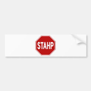 Adesivo Para Carro STAHP! Sinal