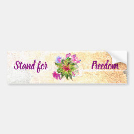Adesivo Para Carro Stand for Freedom Balsam Buquê Bumper Sticker