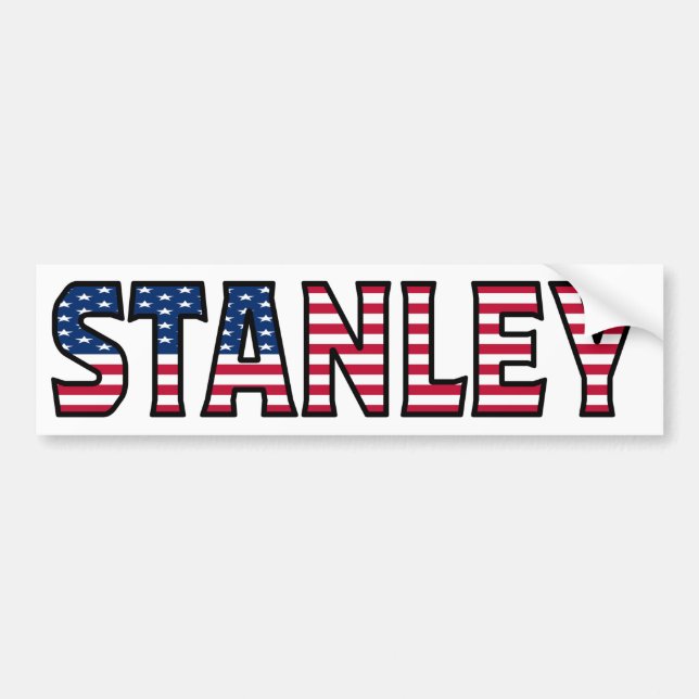 Adesivo Para Carro Stanley Name Vorname USA Aufkleber Sticker Auto (Frente)