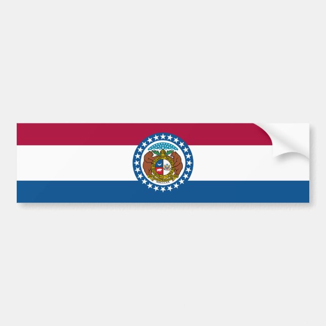 Adesivo Para Carro State Flag of Missouri (Frente)