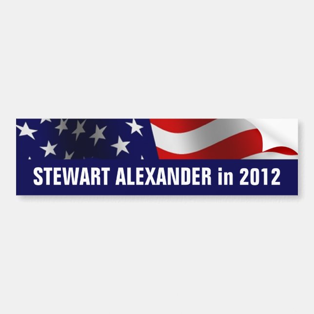 Adesivo Para Carro Stewart Alexander em 2012 (Frente)