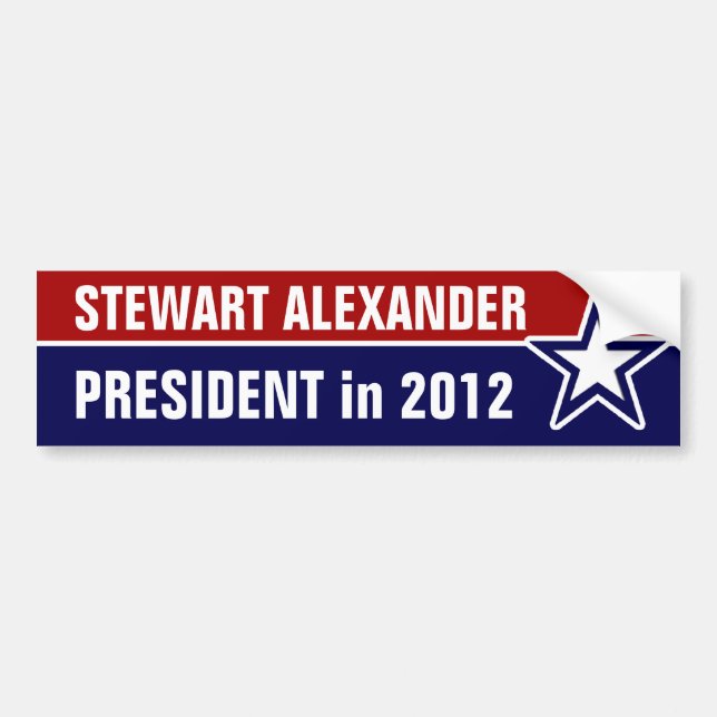 Adesivo Para Carro Stewart Alexander em 2012 (Frente)