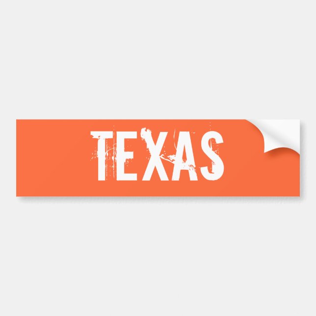Adesivo Para Carro Sticker do Texas Bumper (Frente)