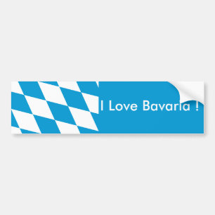 Adesivo Para Carro Sticker Flag da Baviera, Alemanha